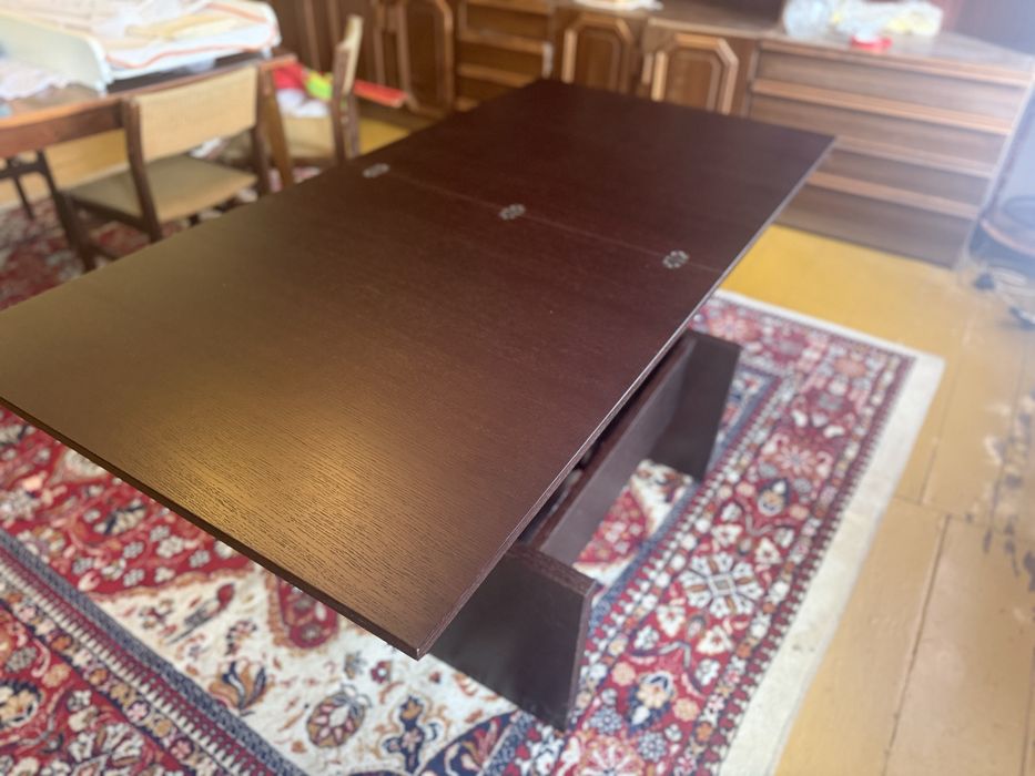 Ława rozkładana Meble Bydgoskie 80x80 / 160x80 cm – stan idealny