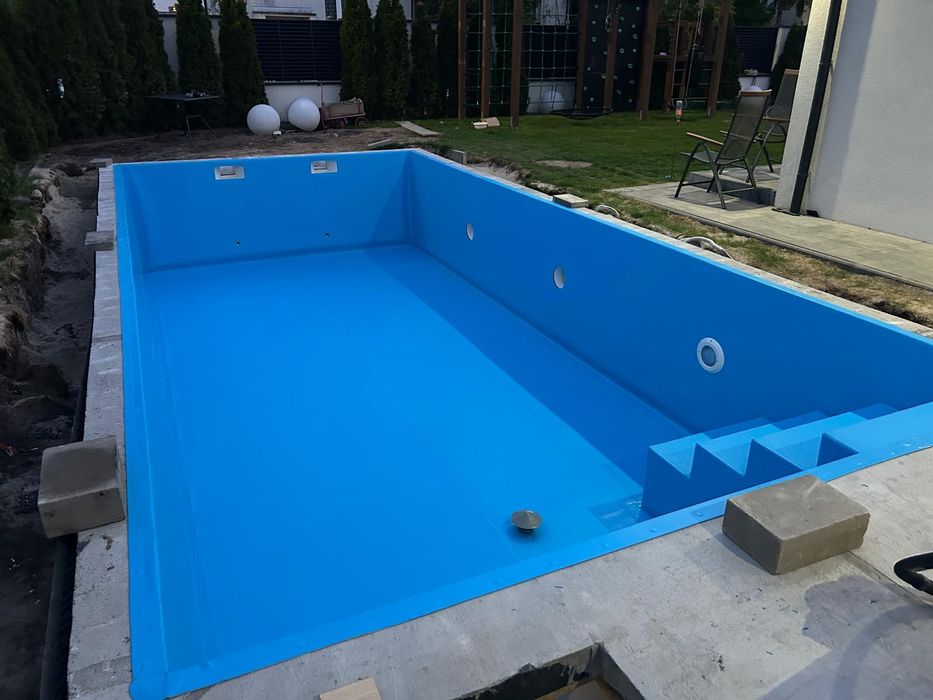 Basen 6 x 3 m z bloczków styropianowych