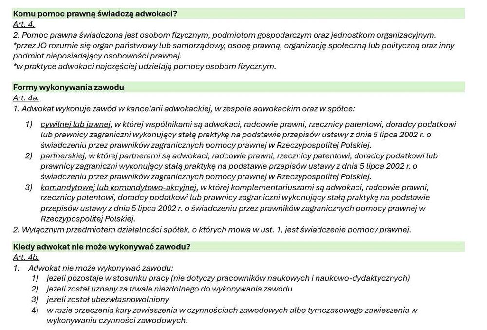 Notatki - etyka zawodów prawniczych (WPIA UŁ i nie tylko)