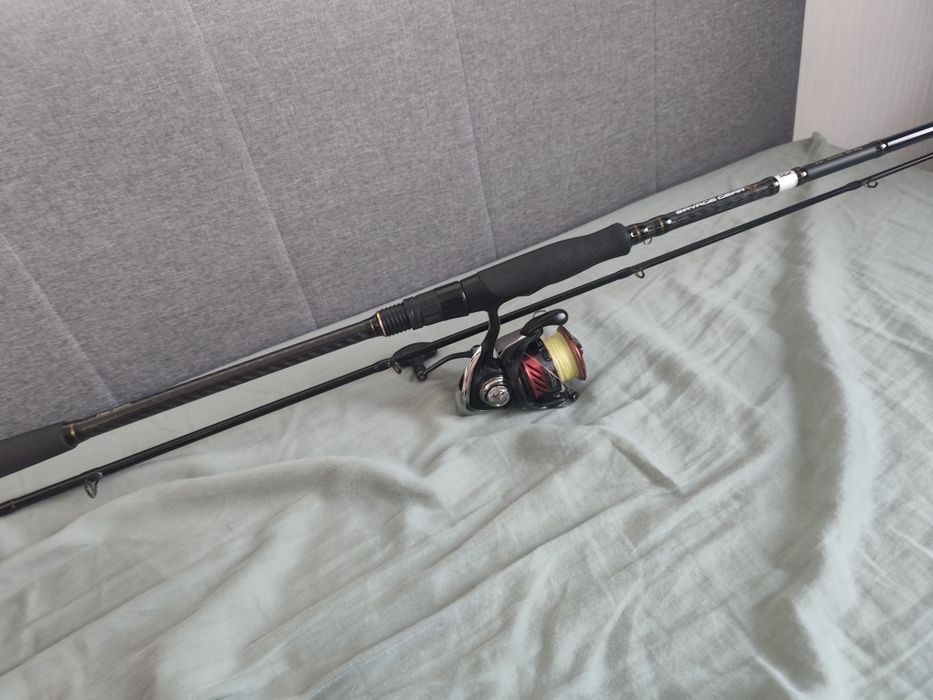 Wędka Savage Gear 2 fast game z kołowrotkiem Daiwa Ninja 23lt 3000c
