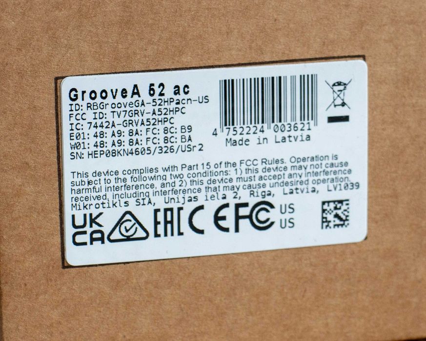 Wi-Fi точка доступу MikroTik GrooveA 52ac RBGrooveGA-52HPacn-US