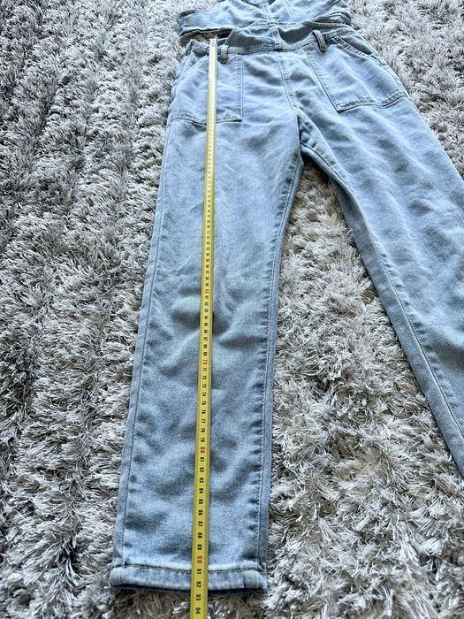 Reserved ogrodniczki z wycięciami ekstra jeans 152