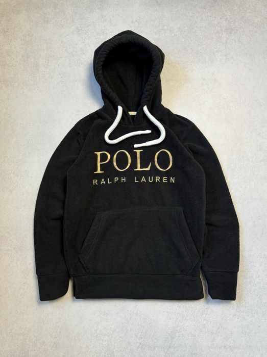 Флисовый худи Polo Ralph Lauren черный женский (оригинал)
