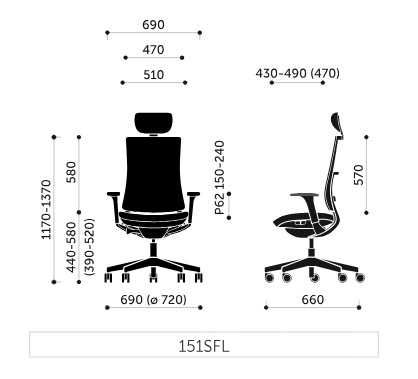 Profim VIOLLE NET 151SFL P62PU – ergonomiczny fotel biurowy z zagłówkiem