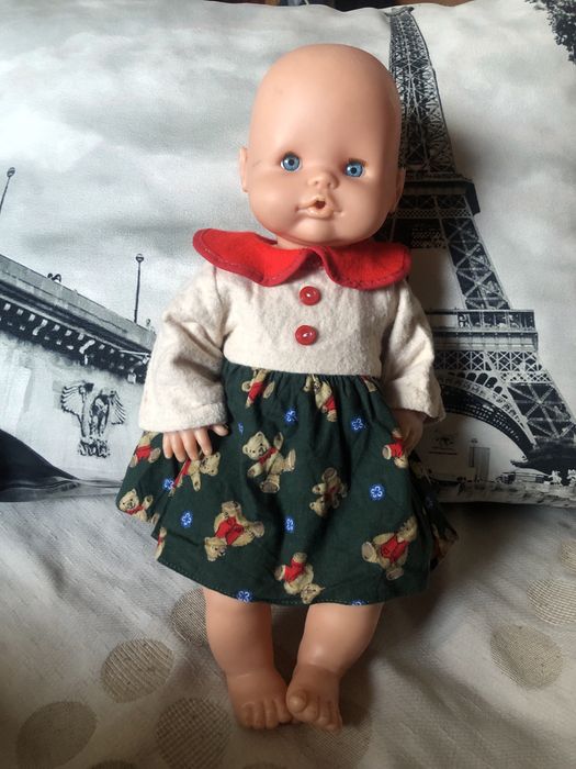 Новогодний подарок кукла  оригинал Беби Берн.Одежда, постель, переноска для кукол.