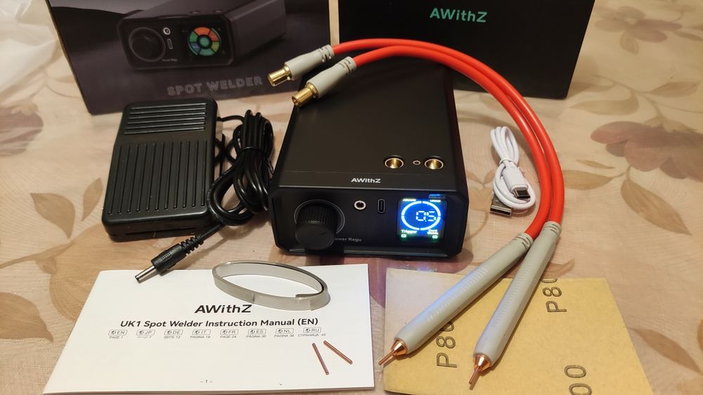 Точечная сварка 9000W с Двойным Импульсом - Варит Сталь, Никель, Медь)