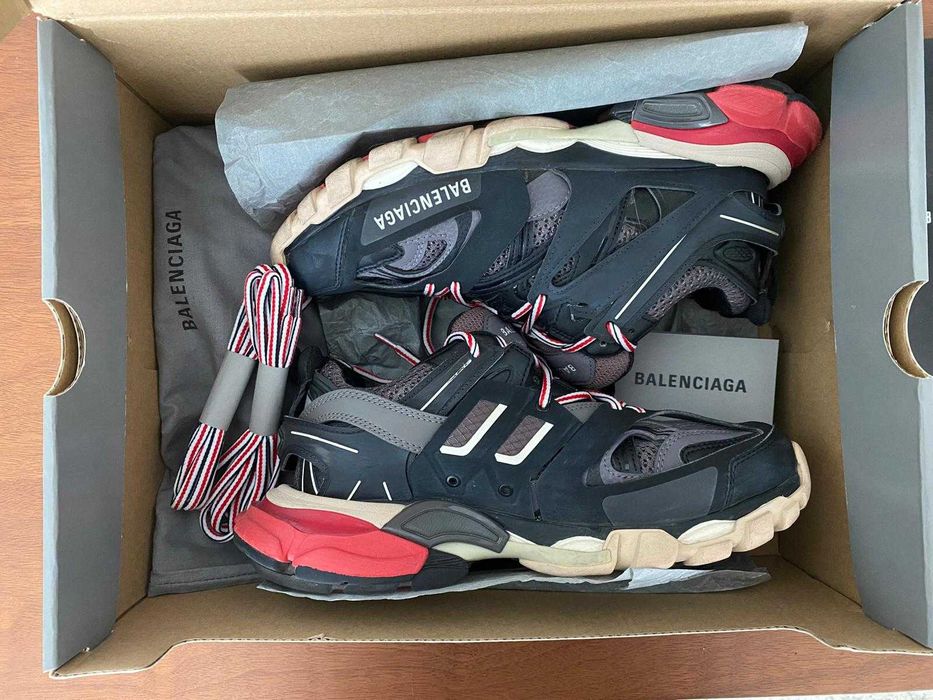 Balenciaga TRACK - 38, preto + vermelho