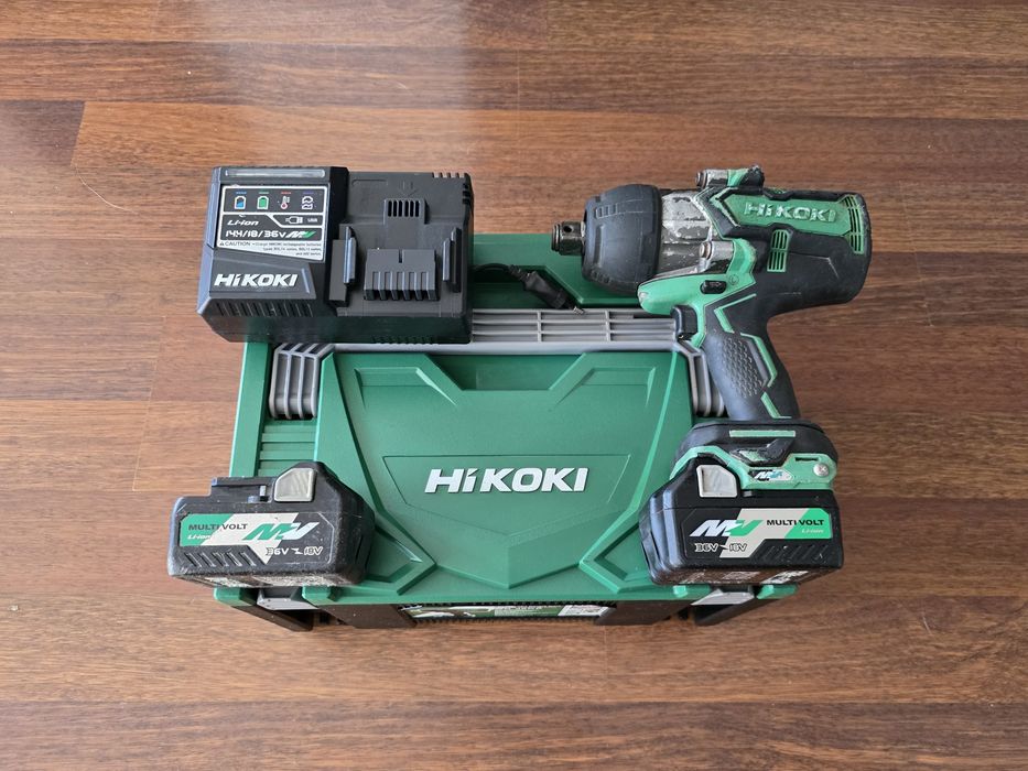 HIKOKI WR 36DA Klucz Udarowy 36V 1800Nm 3/4 Cala 2xAku Walizka  ZESTAW