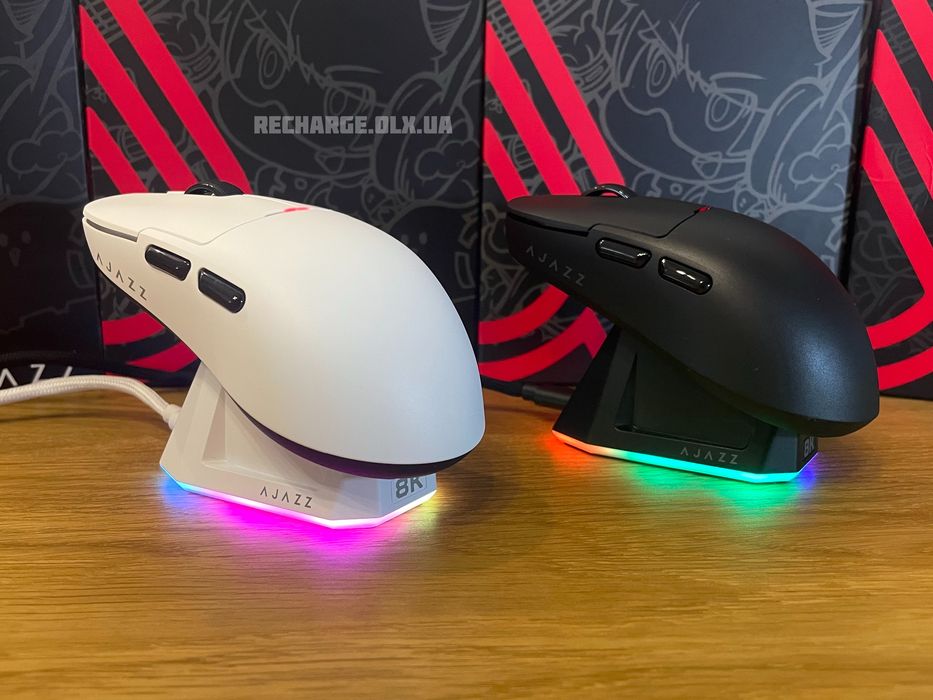 НОВІ Мишки Ajazz AJ159PRO 8K HZ PAW3395 Wireless