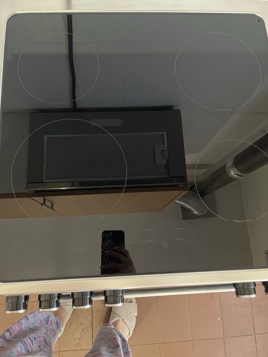 Placa de indução com forno elétrico