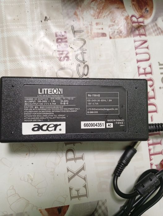 Блок питания для ноутбуков Acer