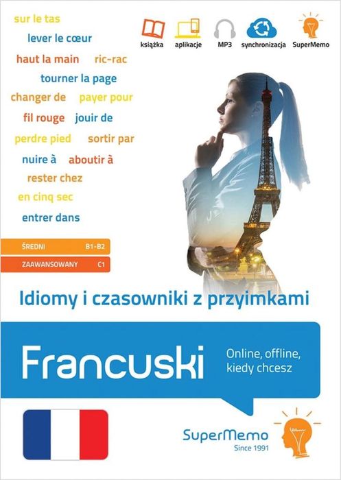 Francuski. Idiomy i czasowniki z przyimkami B1-C1 SuperMemo World Anne