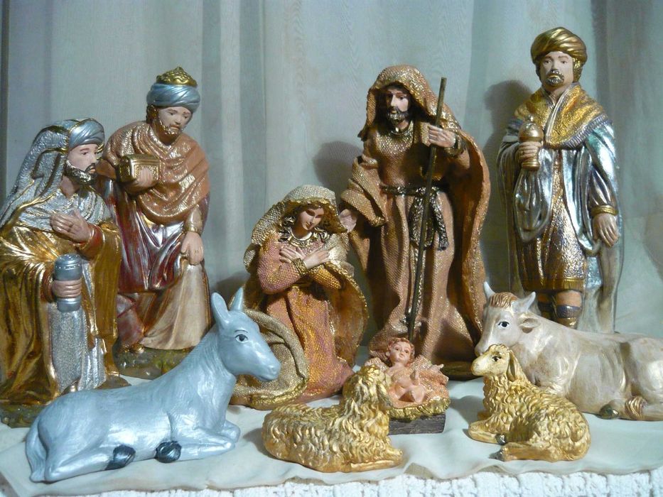 Presépio completo - 10 peças. 30cm