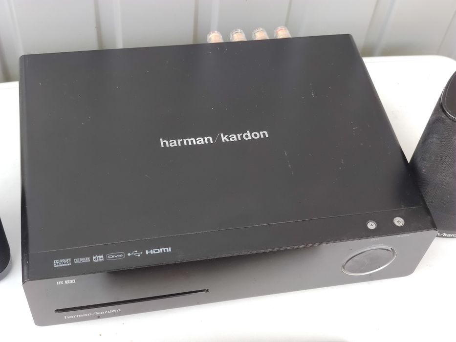 Harman Kardon HS 250 amplituner dvd hdmi pilot+ głośniki Harman Kardon sat-ts2bq kino