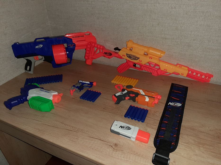 Nerf бластер, зброя, фонарик, пояс