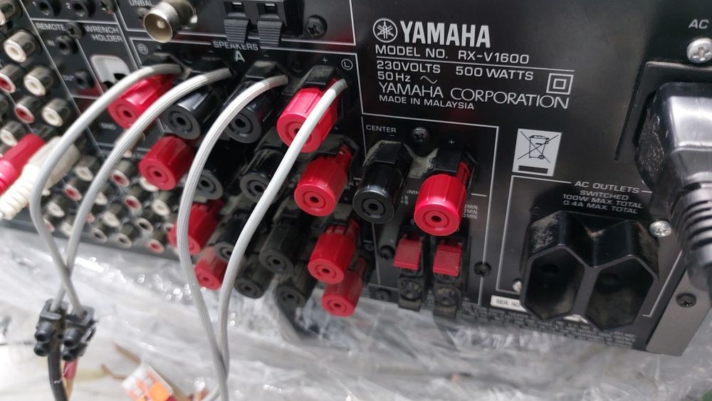 yamaha rx v1600 ресивер 17.4 кг 120 ват на канал