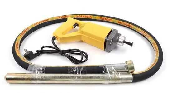 Vibrador para betão/concreto potência de 1.300W + 2m agulha