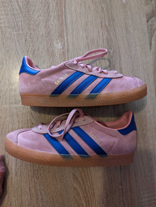 Детские замшевые кроссовки на девочку Adidas Gazelle, 34(21 см) 2024 г.