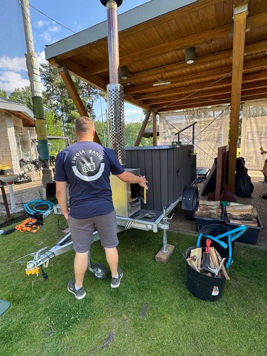 Wynajem mobilna Bania Balia Jacuzzi Sauna z dostawą, pomysł na prezent