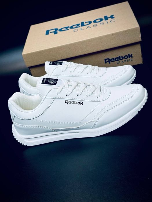 Reebok мужские кроссовки белые кожаные кросовки рибок