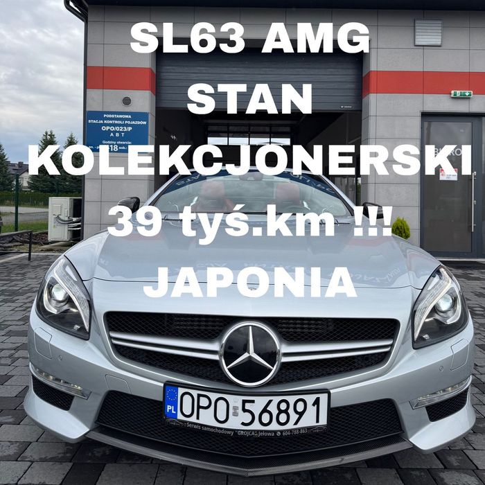 Mercedes-Benz SL 63 AMG, Stan KOLEKCJONERSKI, cały w oryginale ,Japonia