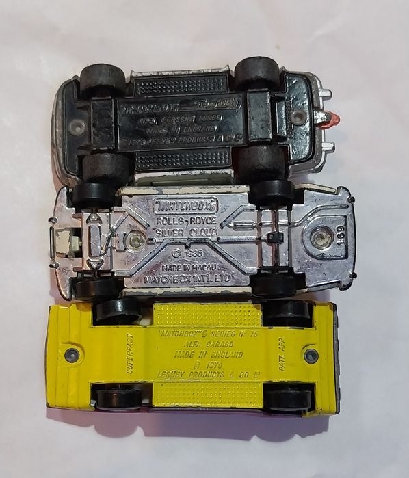 Lote de 3 miniaturas antigas Matchbox