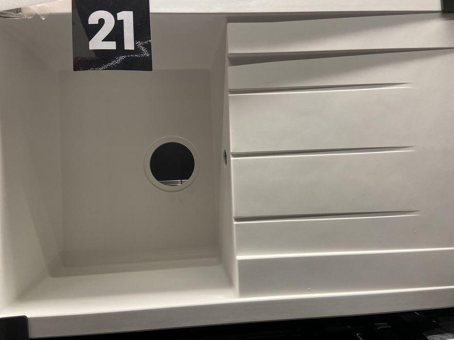 Lava louça de resina branco