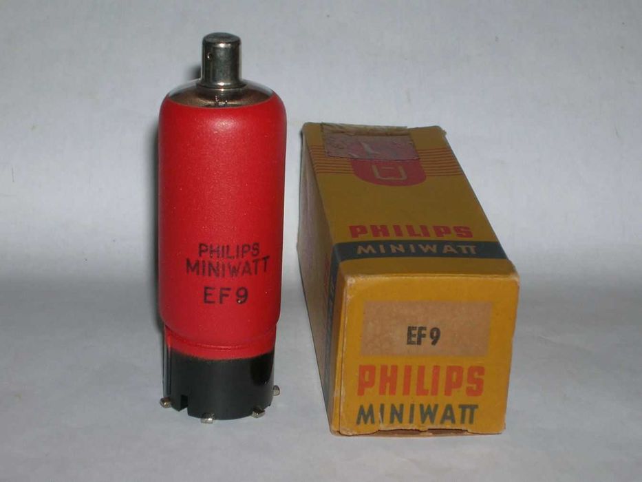 EF9 válvula electrónica Philips para rádio, nova de stock antigo.