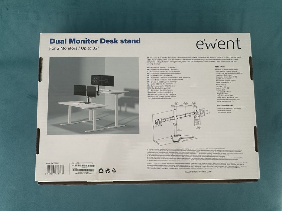 Suporte monitor duplo