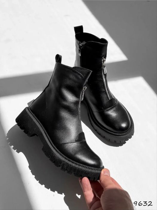 Боітінки жіночі демі з натуральноі шкіри