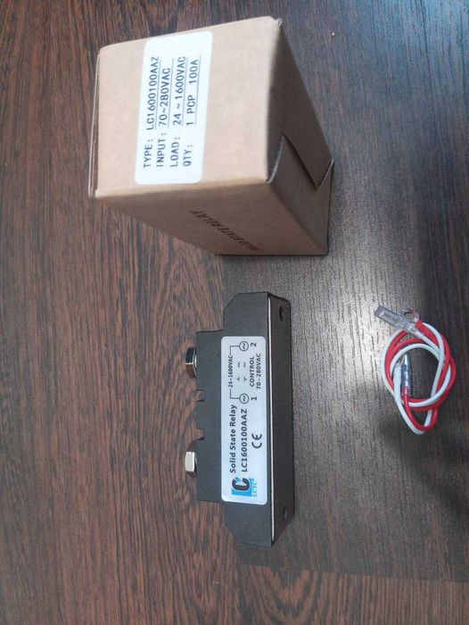 Промышленное одноф твердотельное реле 100А управ 220в до 17кВ Комлект