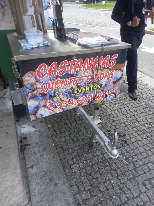 Venha provar nossa castanhas quentes boas faco emventos escolas