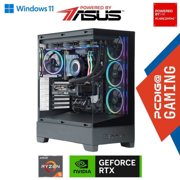 Computador Desktop PCDIGA Gaming GML-AR57PC6W11P POWERED BY ASUS