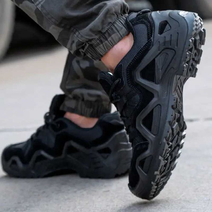 Кросівки чоловічі тактичні Han-Wild WH-997 Black/ Sand Khaki/ Green