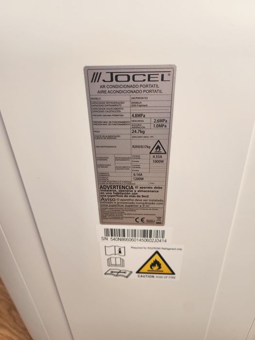 ar condicionado portátil jocel 9000 btus