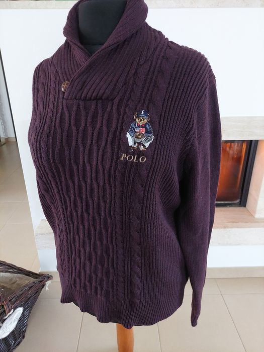 Sweter męski z misiem