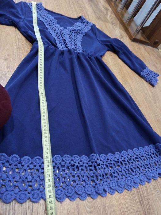 Sukienka tunika ażurowa koronka