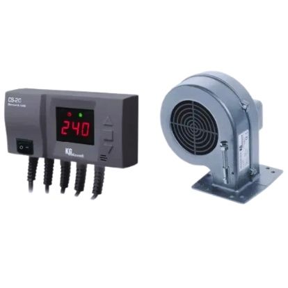Комплект автоматики для котла KG Elektronik CS-20 + вентилятор DP-02