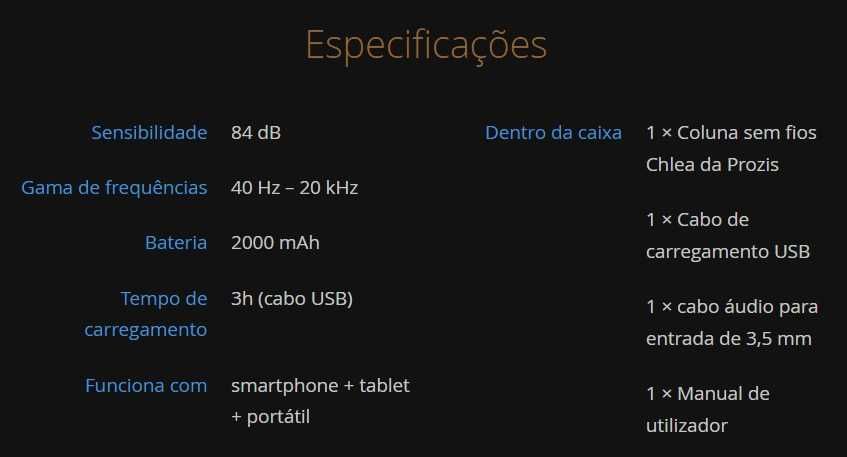 Pack Colunas Som Portátil Wireless | Novo!