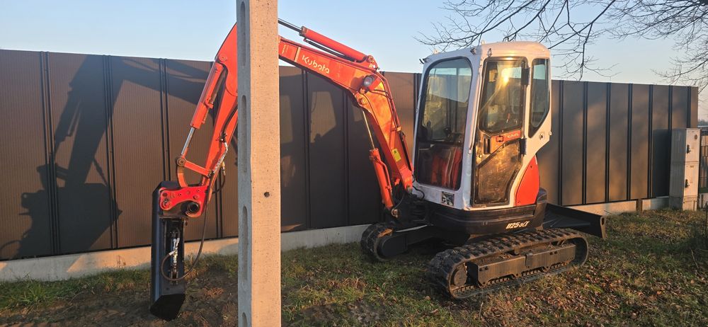 Minikoparka kubota U25 2.7t Obrys!Mocna koparka