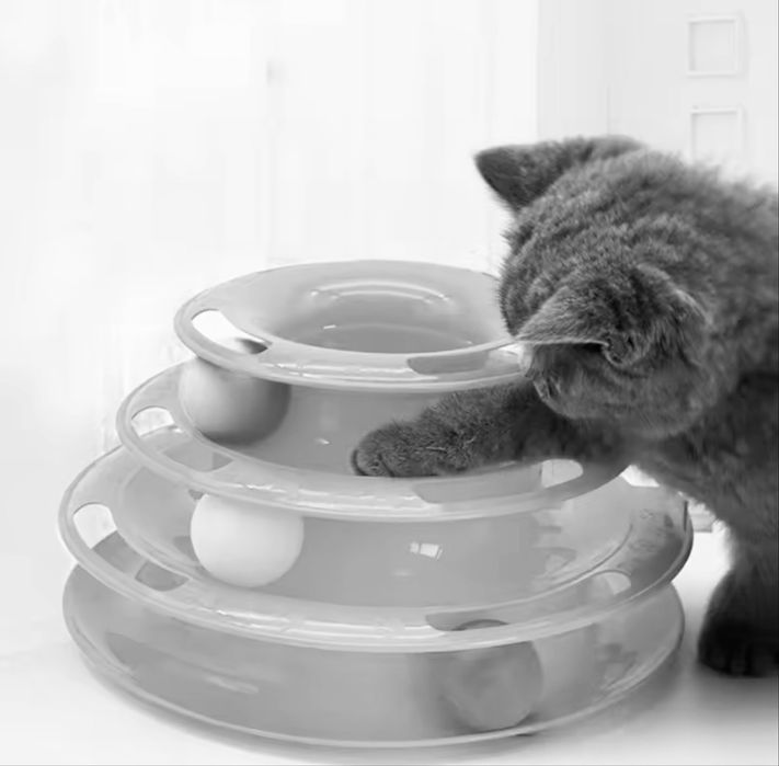 Игрушка для животных / кошек, пирамидка, интерактивная игрушка