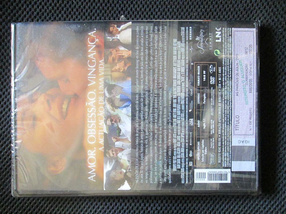 As Paixões de Júlia, de István Szabó, com Annette Bening, Jeremy Irons