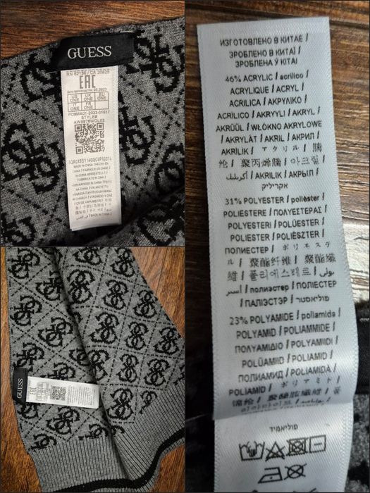 Guess oryginalny damski szalik
