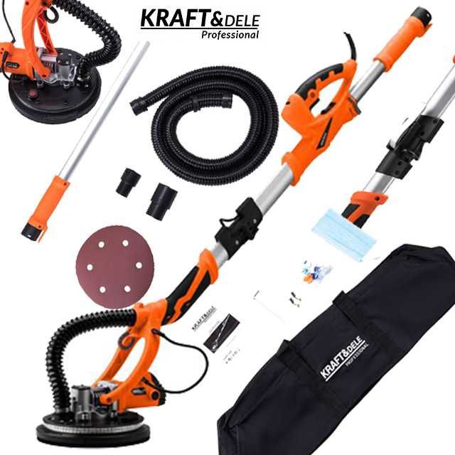 KRAFT&DELE Szlifierka Żyrafa Do Gipsu Gładzi Tynków Led 1750w KD3130
