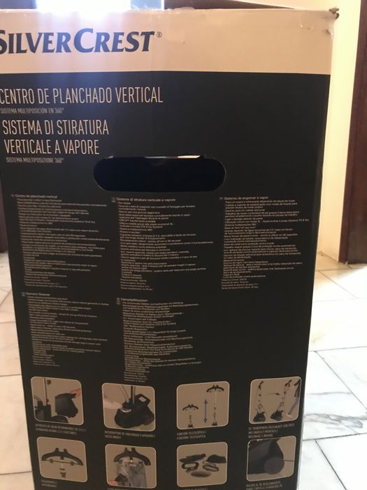 Ferro vertical a vapor