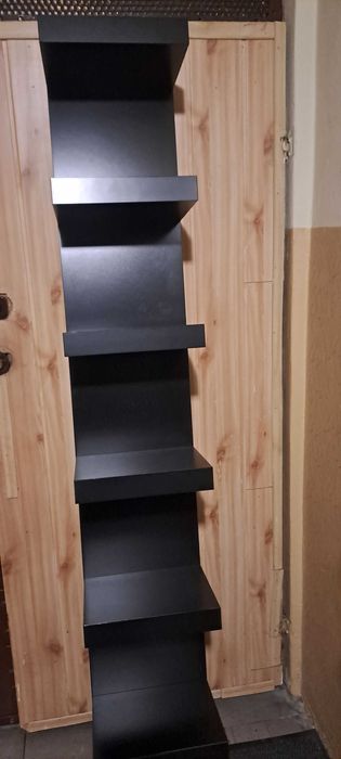 Półka ścienna Ikea LACK czarna 30×190