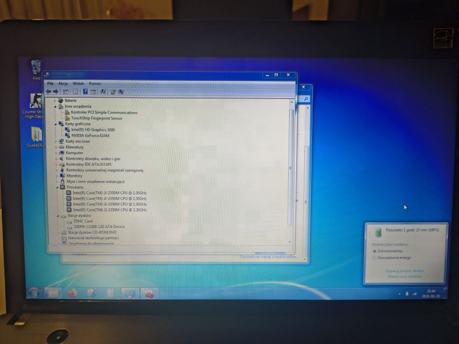 Lenovo ThinkPad E530 / i3-2350M / GeForce 610M / 120 SSD / 4 GB RAM