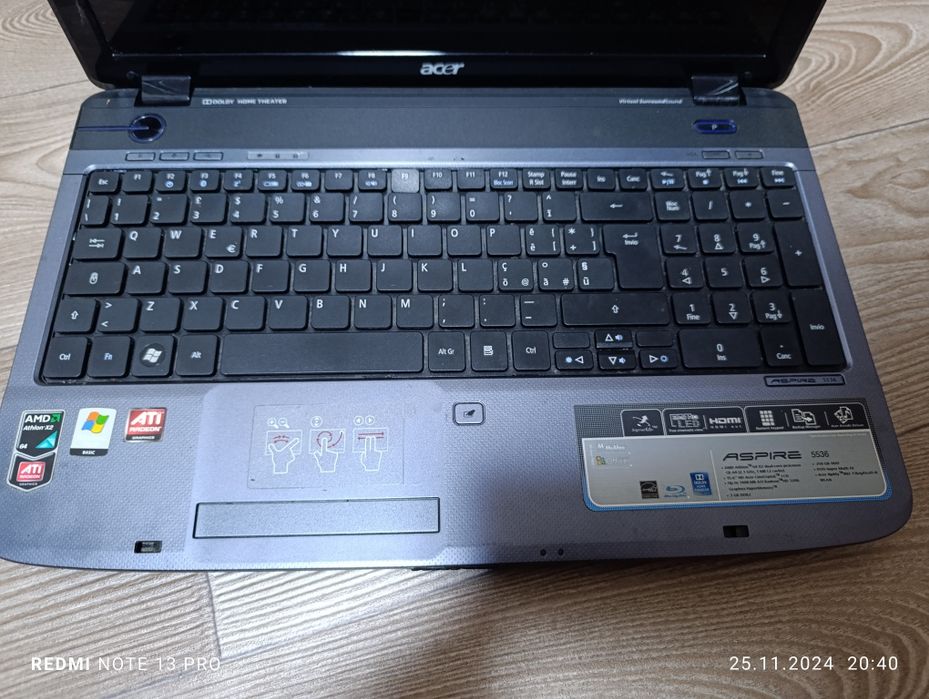 Ноутбук Acer ASPIRE 5536(MS2265)-AMD Athlon x2 3Gb-DDR2
DVD-RW-ATI Rad