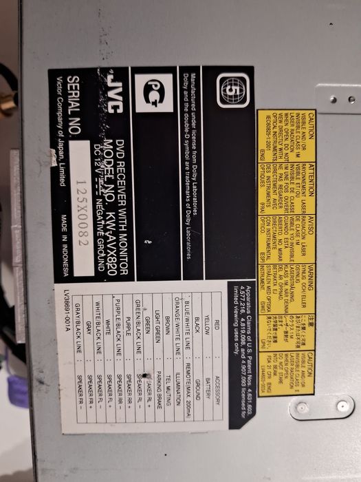 Оригінальна магнітола JVC KW-AVX820