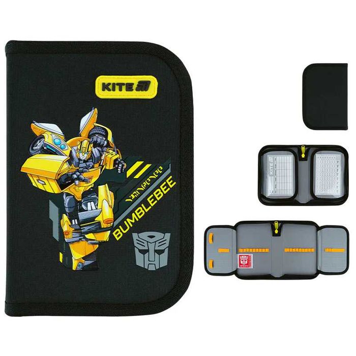 Шкільний набір 5 в 1 Kite Education Transformers (рюкзак, пенал, сумка, ланчбокс, пляшка)